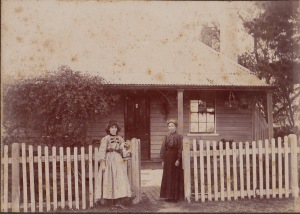 Harriet Brewster, Walter's mother, with Blanche, his sister Goulburn St Liverpool c. 1905-10